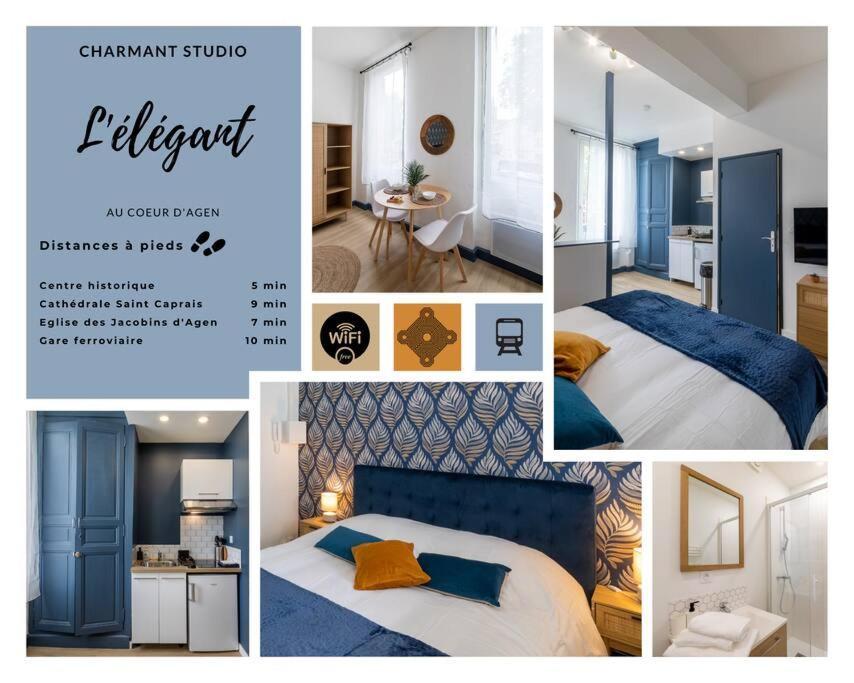 L'Elegant, Charmant Studio Hyper Centre Gare 800M Agen Bagian luar foto